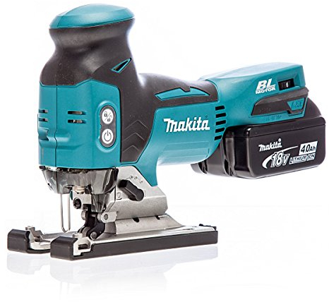 Makita DJV181RMJ 18 V Cordless Brushless Li-Ion Barrel Grip Jigsaw with 2 x 4.0 Ah Batteries by Makita