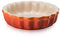 Le Creuset 4er-Set Tarteförmchen aus Steinzeug, Je 200 ml/ Ø 11 cm, Ofenrot, 91017411090000