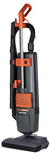Vax Upright Vacuum Cleaner with HEPA Media Filters, Twin Motor, Bagged, 800 W, Grey/Orange