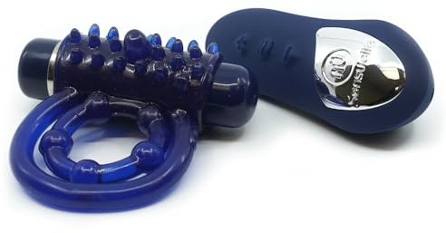 Nu Sensuelle Nu Sensuelle Remote Control 15 Function Cockring Blue Os