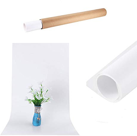 Photography Studio PVC Backdrop | 60x130cm | White | Pro No Crease Vinyl Background Tabletop Product