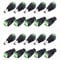 10 Pairs in Pack 5.5mm x 2.1mm 12V DC Power Male and Female Jack Connector Plug Adapter Adaptor for CCTV Camera LED Strips (10pcs Male & 10pcs Female)