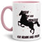 Tasse mit Spruch Pfeif auf Den Prinzen, Ich Nehm Das Pferd - Unicorn/Geschenk-Idee/Witzig/Lustig/Mug/Cup - Qualität Made in Germany Innen & Henkel Rosa