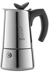 Bialetti Musa – Stove Top Rest yling Espresso Coffee Maker – Stainless Steel – Various Sizes 6 tazas acero inoxidable