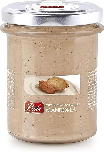Pistì - Crema Spalmabile alla Mandorla, con Mandorle Tostate di Alta Qualità, Lavorazione Artigianale, 100% Naturale - 200 grammi