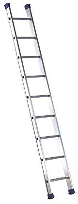 Svelt Scala Alluminio 7 gradini Leggera da Appoggio a Parete a Un Tronco di Salita Professionale, Luxe