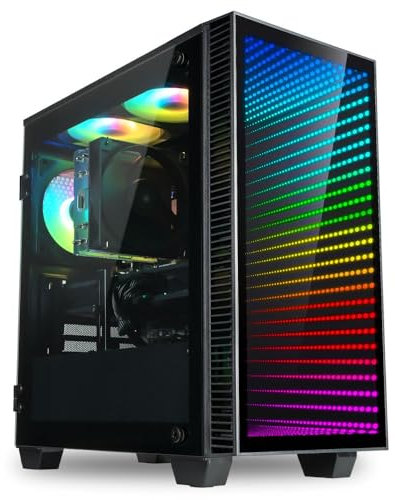 Ordinateur de jeu avec microphone continu pour PC Nvidia GeForce RTX 5060 Ti 8 Go, processeur AMD Ryzen 7 5700X 8 cœurs, 32 Go de RAM, 1 To NVMe SSD, WiFi, Windows 11 Pro