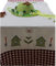 Consept Chemin de table à carreaux style maison de campagne Blanc/rouge 40 x 120 cm