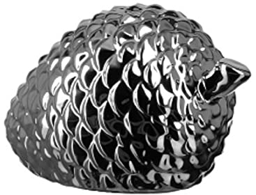 Fink Cone/Dekozapfen,Porzellan,silb./L.15,B.9,H.9cm
