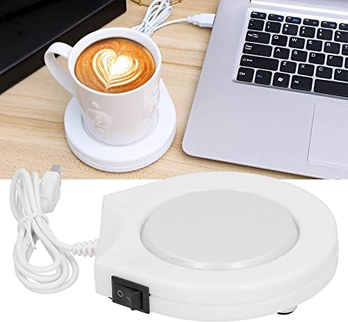 Chauffe Tasses, Chauffe Tasse Café éLectrique, Chauffe Boissons, Chauffe Sous Verre USB Portable Avec Voyant Lumineux Pour DifféRentes Formes Tasse, Pour Bureau, Maison