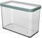 Rotho Loft rechteckige Vorratsdose 2.1l mit Deckel und Dichtung, lebensmittelechter Kunststoff (PP) BPA-frei, türkis/transparent, 2.1l (20.0 x 10.0 x 14.2 cm)