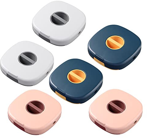 Angoily 6 Stück Kabelaufwickler Kabelaufroller Automatisch Kabel Aufroller für USB- Kabel, Kopfhörerkabel, Datenkabel, Kabel zum Verknoten Kabelmanagement