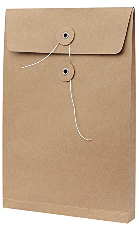 Dokumententasche Papier A5 Aktenordner 10 Stück Ordnungsmappe Pappe Ordner Mappe Kraftpapier Dokumentenmappe Set Brieftasche Sortiert Aktenmappe Dokumente Projektmappe Arbeitsmappe für Schule Büro Uni