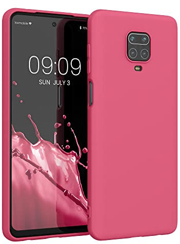kwmobile Hülle kompatibel mit Xiaomi Redmi Note 9S / 9 Pro / 9 Pro Max Hülle - weiches TPU Silikon Case - Cover geeignet für kabelloses Laden - Awesome Pink