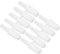 10 Pezzi di Raccordo per Tubo in Plastica, Connettore per Tubo in PP, Giunto Riduttore a Innesto, Kit di Montaggio Dritto, Adattatore per Connettore, Convertitore con(6-10mm conversion head)