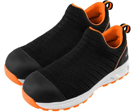 NEO TOOLS Arbeitsstiefel S1P SRC, Zehenschutzkappe aus Verbundwerkstoff, metallfrei, Innenfutter aus Mesh, EVA und Gummi (eu_footwear_size_system, adult, men, numeric, medium, numeric_45)