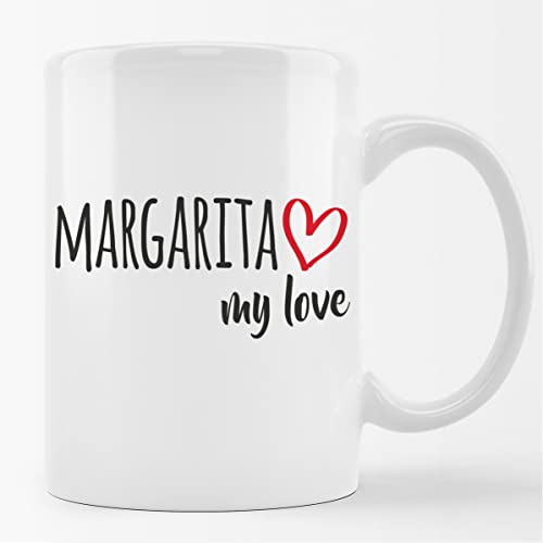 Huuraa Kaffeetasse Margarita Island my love Geschenk Tasse Weiß 330ml Margarita Island Geschenkidee
