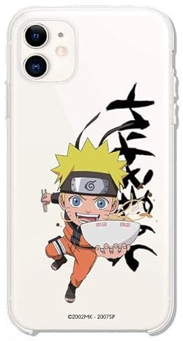 Schutzhülle für iPhone 11, offizielles Naruto, Baby Ramen, zum Schutz Ihres Handys, transparent, flexibel, mit offizieller Lizenz