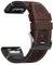 Abanen Quick Fit 22 mm Leder-Uhrenarmband für Garmin Fenix 8 / Epix Pro / Tactix 8 (47 mm), Faserleder mit Silikonfutternähten, weich, schweißfest, für Fenix 7/6/5, Descent G2 (Kaffee)