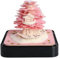 Sakura Baum Schreibtischkalender, 2024 3D Kalender 3D Memo Pad Papier Kreative Schreibtisch Kalender Post Notizen Notizblock Papier Kunst Tempel 3D Kunst Kalender Papier Schnitzen Geschenk (Rosa)