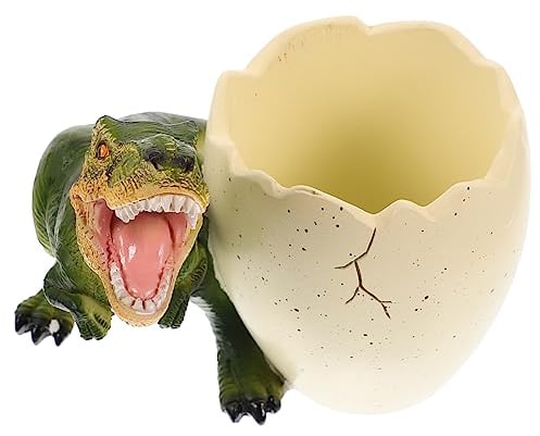 STOBOK Dinosaurier Stifthalter Harz Mit Ei Design Desktop Stiftebehälter Aufbewahrung Dekorativer Stiftehalter Für Kinder Und Büro