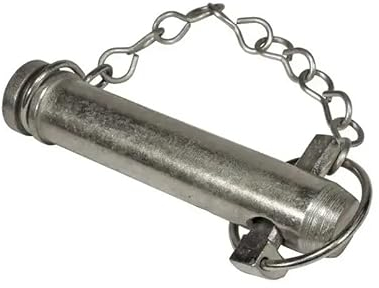 cyclingcolors Axe d'attelage avec Chaine et goupille diamètre 25mm x Longueur 136mm Barre supérieure remorque Tracteur Camion Machine agricole Piton Broche Chape