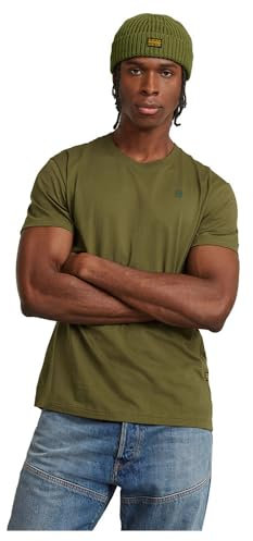 G-Star Homme T-Shirt Base-S, Vert (dk moss D16411-336-4674), M