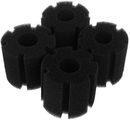 LERONO 4er-Pack Schwamm-Filterschaum, biochemischer Filterschwamm, Ersatz-Aquariumfisch für Aquarien, Zubehör, Vorfilter, Bio-Schwammfilter für Aquarien, 1,8 l