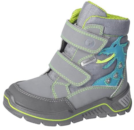 RICOSTA Jungen Winterstiefel GRISU, Kinder Boots, Weite: Mittel, lose Einlage, Sympatex, Blinklicht, Winterboots, gefüttert, Graphit (450), 30 EU