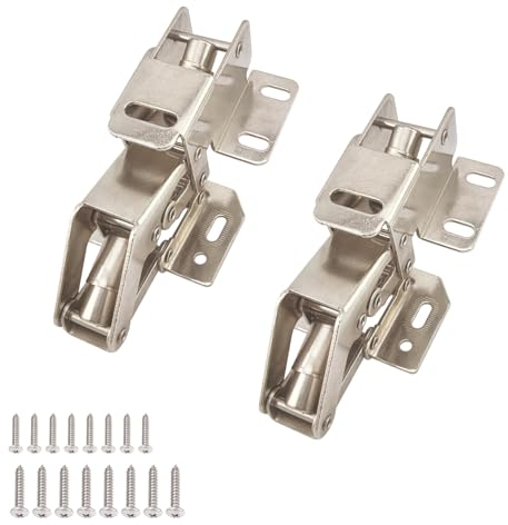 Qrity 2 Pezzi Cerniere per Armadio, 90 Grado Roulotte Camper Cerniera, Cerniera di Supporto del Coperchio per Caravan, Camper, Roulotte