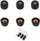 Small Earbuds Tips Replacement Memory Foam Tips Filter Screen Small Ear Tips for in Ear Earbuds, Black 3 Pairs