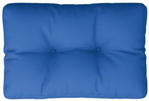 vidaXL Palettenkissen, Palettenpolster für Europaletten, Palettensofa Kissen Indoor Outdoor, Palettenauflage Rückenkissen, Königsblau Stoff