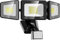 120W LED-Sicherheitsleuchten Bewegungsmelder Außenleuchten, 12000lm Flutlichter Außen Bewegungsmelder, 4500K Tageslicht LED Flutlicht Außen Dämmerung bis Morgendämmerung, IP66 Bewegungslichter für