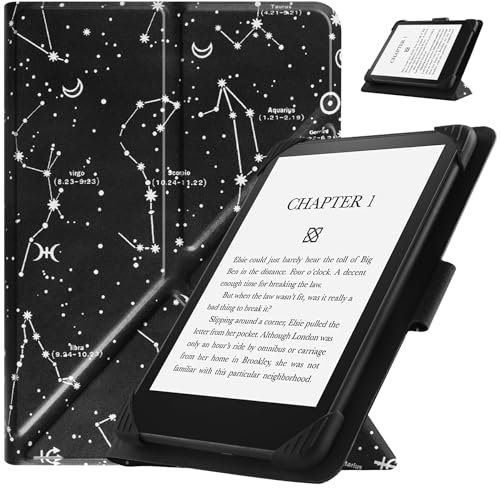 HGWALP Custodia universale per 6.8-7 pollici eReaders, sottile PU Custodia Cover con supporto compatibile con 6.8 pollici 7 pollici Kindle Paperwhite/Kobo/Voyaga/Lenovo/Sony eReaders-Constellation