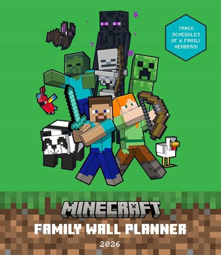 2026 Minecraft Family Wall Planner