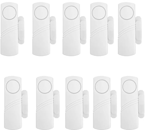 EIRZNGXQ Open Doors Alarm, Wireless Window Alarm Sensors, 10pcs (White)