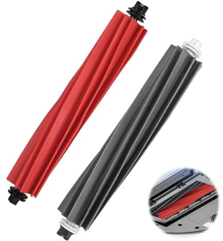 Accessori originali per Roborock S8/S8+/S8 Pro Ultra/Q8 Max/Q5 Pro Robot Aspirapolvere Separabile Rubber DuoRoller Spazzola per Roborock Originale Spazzola principale Accessori (2 pezzi)