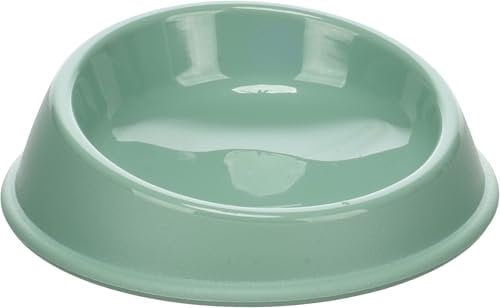 Flamingo Gamelle pour la Nourriture et l'eau Pandor Rond Vert pour Chats - 15x4,5cm 100ml - Durable, Pratique et Élégante