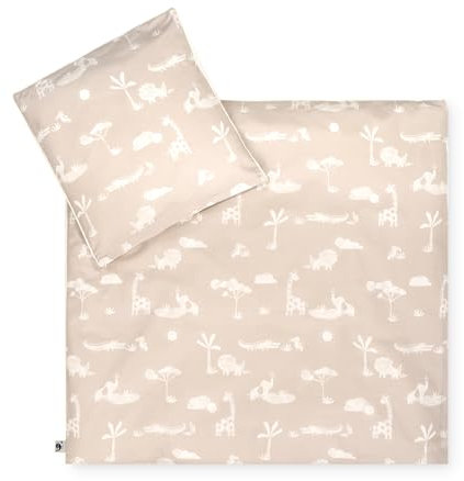 Julius Zöllner Bettwäsche Organic Jungle Dream, Gr. 80x80 und 35x40 cm, Babybettwäsche, Schadstoffgeprüft