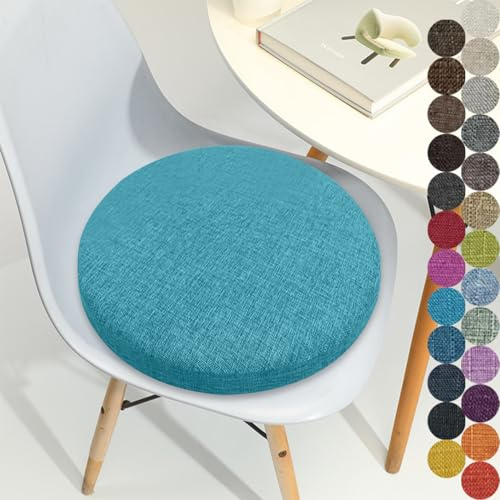 Kimgull Rund Sitzkissen Sitzauflage Durchmesser 30 Dicke 3CM Runde Kissen Stuhl Sitzpolster StüHle Sitzunterlage Round Chair Cushion Barhocker Outdoor GartenstuhlColor#24