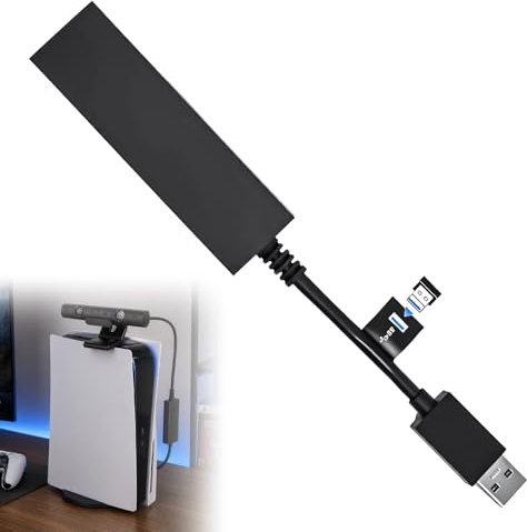 ZXNJA Adattatore Fotocamera per Ps5 VR, Cavo Di Conversione Ps4 Fotocamera V1 V2, Adattatore per PS VR, Compatibile con Console PlayStation 5, Accessori Per Giochi VR