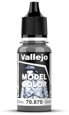 Vallejo Model Color Acrylfarbe Grau Marine Matt, 18 ml. Autonivellierend und BSL-System für Modellbau und Figuren. Ideal für präzise Anwendungen und feine Details.