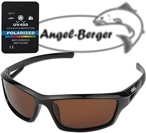 Angel-Berger High UV Polarisationsbrille verschiedene Modelle Polbrille Angelbrille (Magic Baits braune Gläser)