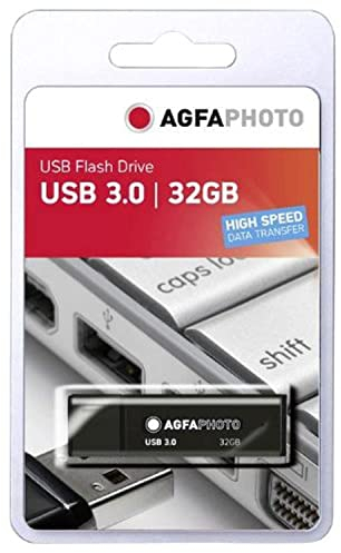 AgfaPhoto 32 GB USB 3.0 Speicherstick Schwarz Neu