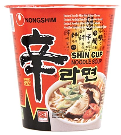 Nongshim Cup Noodles Soup 68 g (Pack of 6)