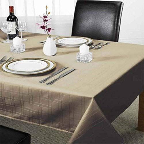 Emma Barclay Chequers - Jacquard Table Cloth in Coffee - 50x70 (127x178cm)