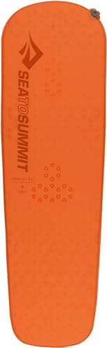 Sea to Summit - Ultralight Self Inflating Isomatte Small - Ultraleichte & robuste Schlafmatte - Delta Core-V-Technologie - Pillow Lock-System - 2,5 Jahreszeiten - Wandern - Orange - 520g