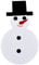 Dadeldo Schneemann Eierwärmer 4er Set Filz 20cm Weiss Weihnachtsdeko Xmas (20cm)