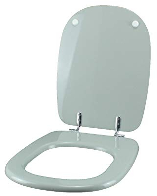 Ideal Standard Toilettensitz TESI grau mit verchromtem Scharnier - Sitz - WC-Sitz