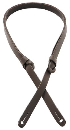 Levy's Leathers M19PR-DBR Carving Leather Mandolin Strap,Dark Brown